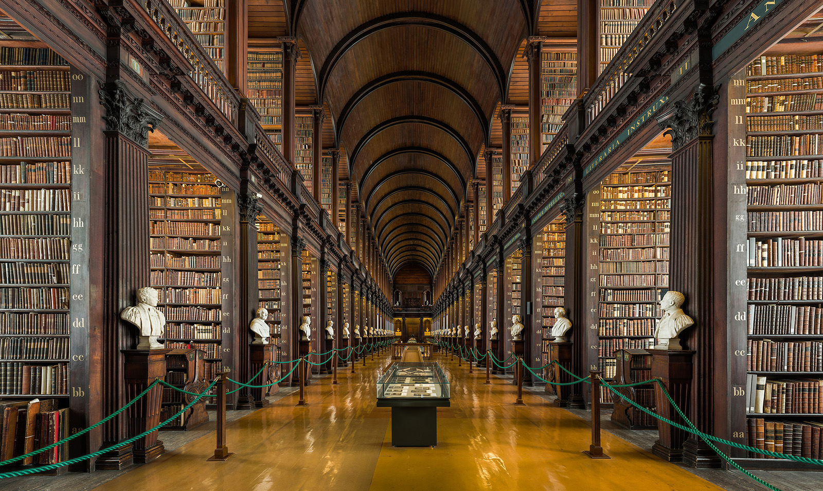 An impressive and elegant high ceilinged library